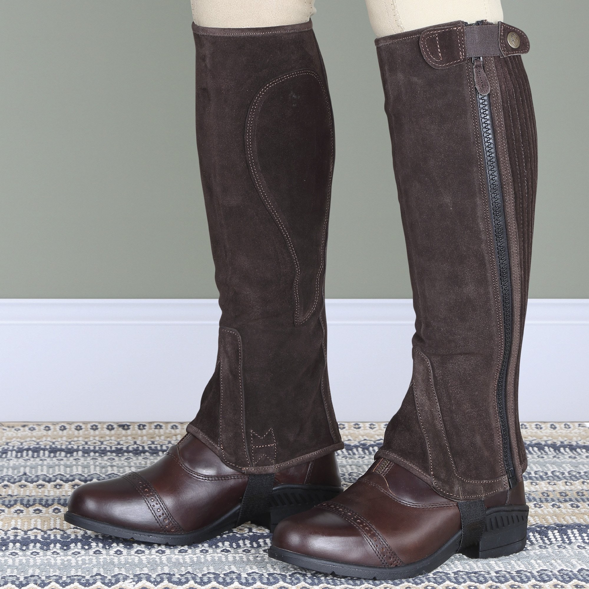 Shires Moretta Childs Suede Half Chaps - Townfields Saddlers