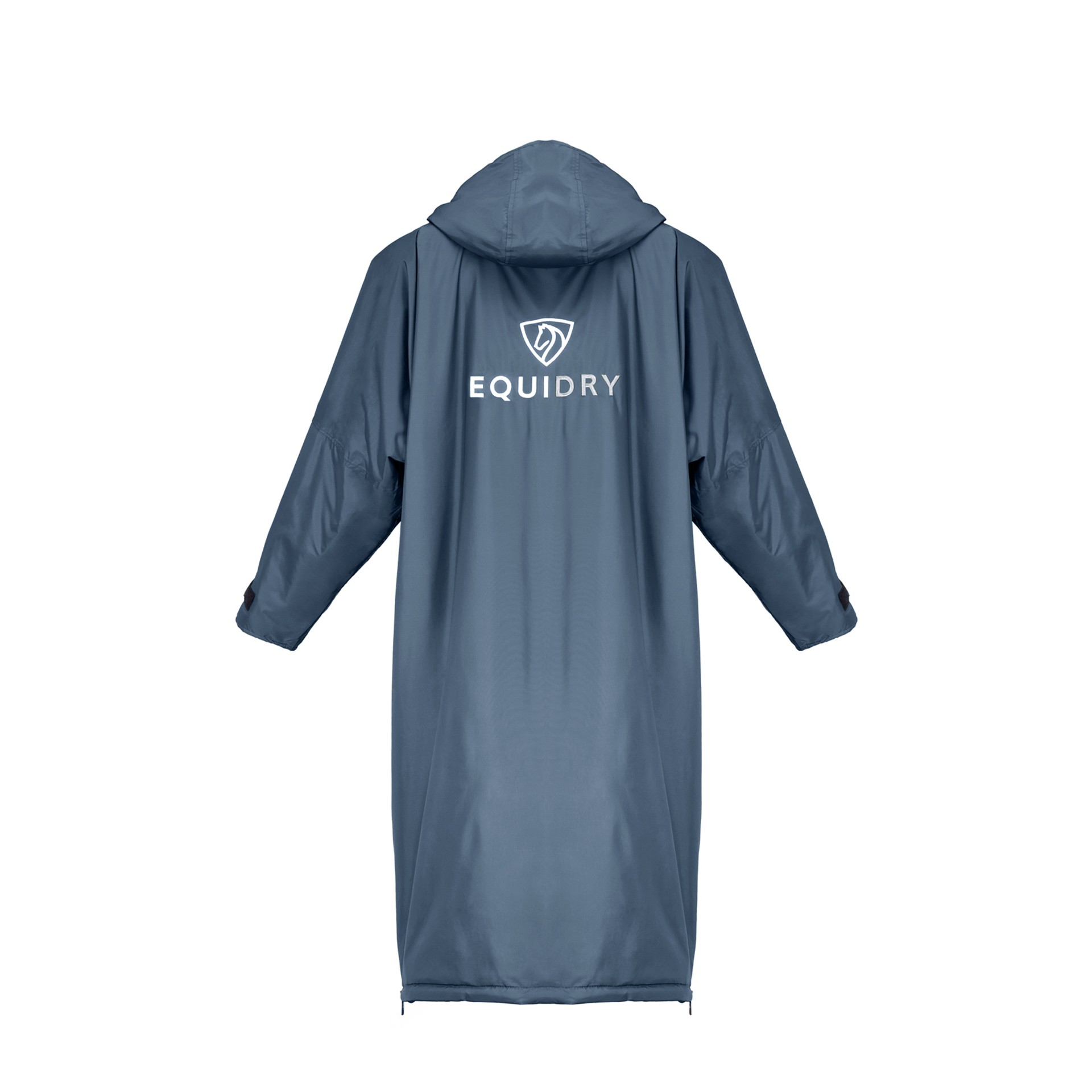 Equidry All Rounder Jacket with Fleece Hood Steel Blue/Grey ...