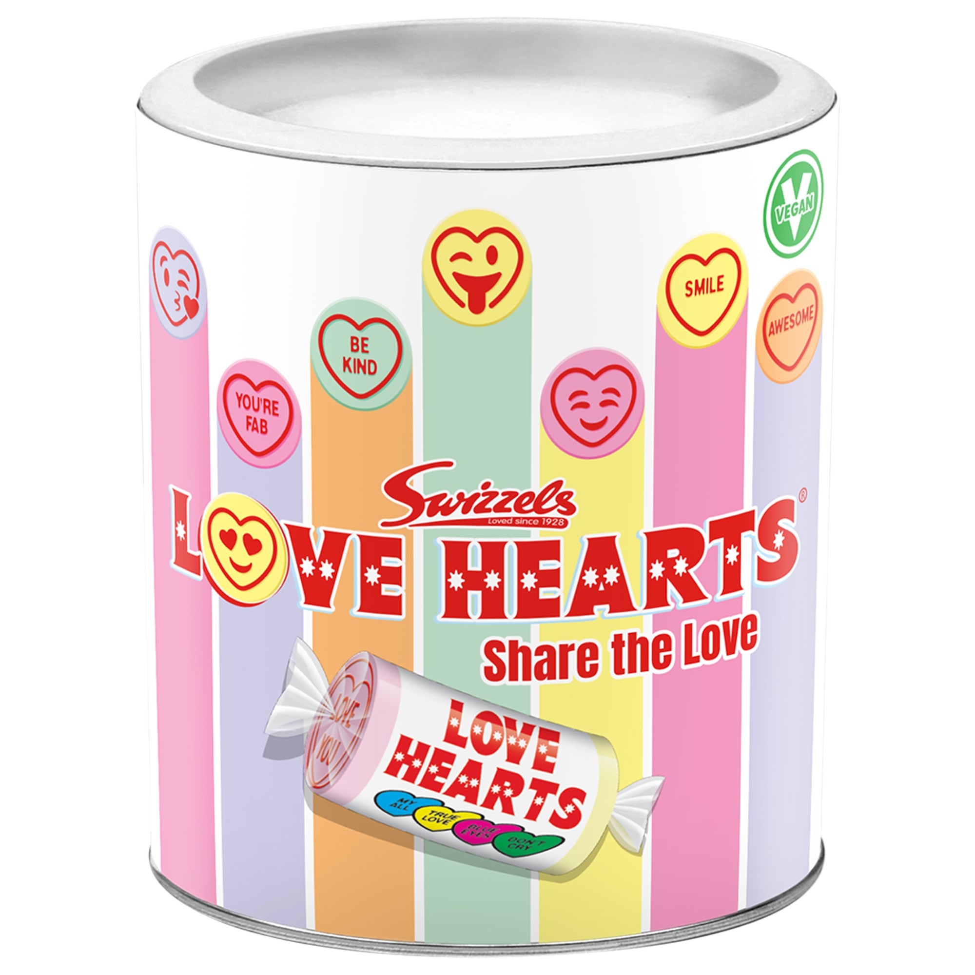 Bramble Foods Swizzels Love Hearts Tin Townfields Saddlers 3846