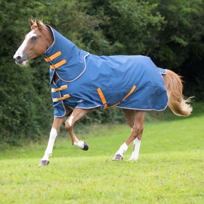 Shires Tempest Original Lite Turnout Rug & Neck Set Teal  