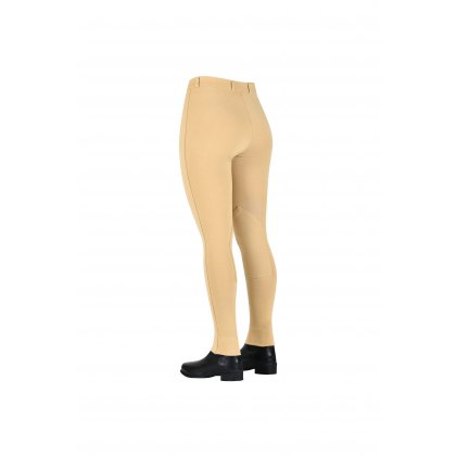 Saxon Warm Up Zip Front Ladies Jodhpurs Beige