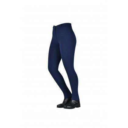 Saxon Warm Up Zip Front Ladies Jodhpurs Navy