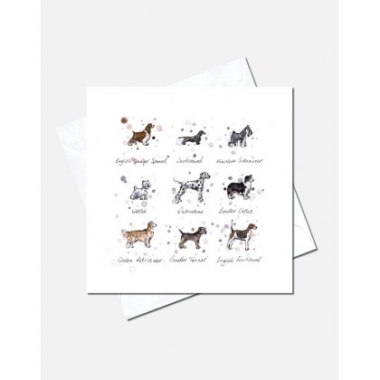 Eleanor Tomlinson Dog Breeds Greeting Card 