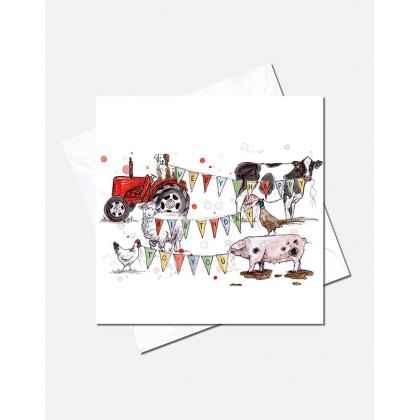 Eleanor Tomlinson Farmyard Birthday Greeting Card