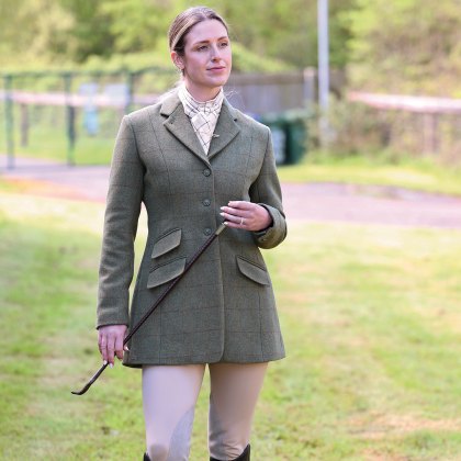 Equetech Ladies Claydon Beaufort Tweed Riding Jacket