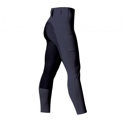 Equetech Luxe Crystal Winter Thermal Riding Tights Navy