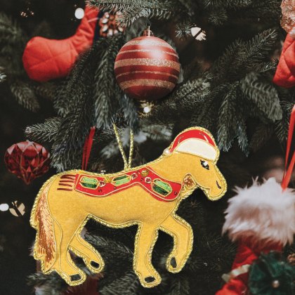 Equetech Christmas Decorations - Dun Horse