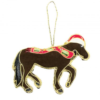 Equetech Christmas Decorations - Bay Horse