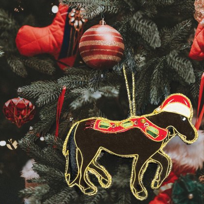 Equetech Christmas Decorations - Bay Horse