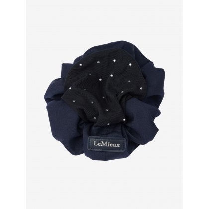 LeMieux Scrunchie With Crystal Hair Net Navy  