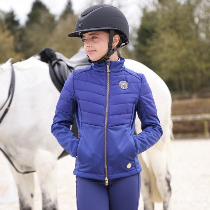 Aubrion Team Insulated Jacket Young Rider Navy