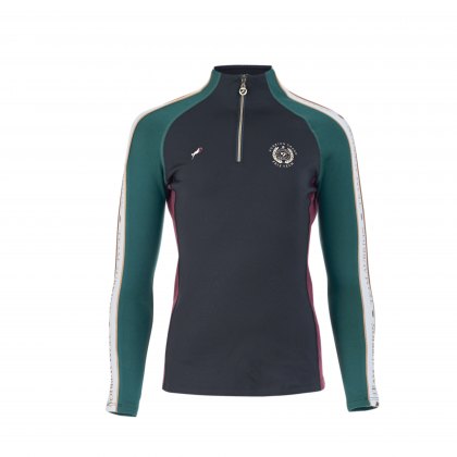 Aubrion Team Winter Long Sleeve Baselayer Young Rider Green