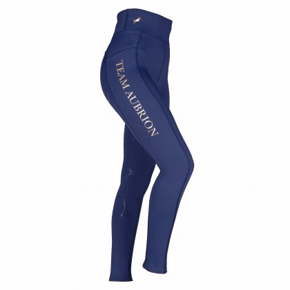 Aubrion Team Winter Riding Tights Navy