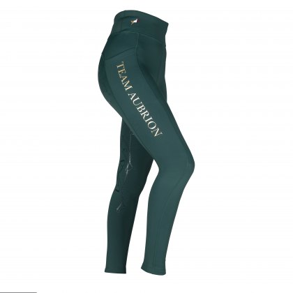 Aubrion Team Winter Riding Tights Green