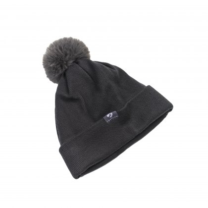 Aubrion Fleece Lined Bobble Hat Charcoal