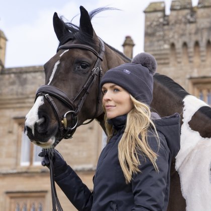 Aubrion Fleece Lined Bobble Hat Charcoal