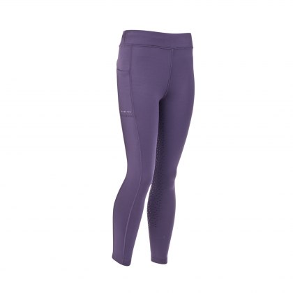 Aubrion Shield Winter Tights Young Rider Purple