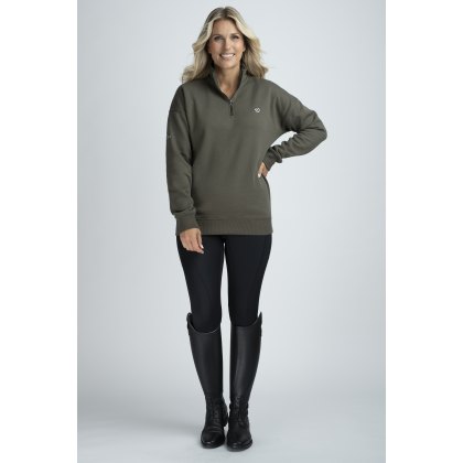 Mochara Half Zip Sweatshirt - Khaki