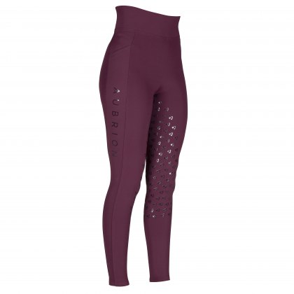 Aubrion Eltar Riding Tights Black Cherry