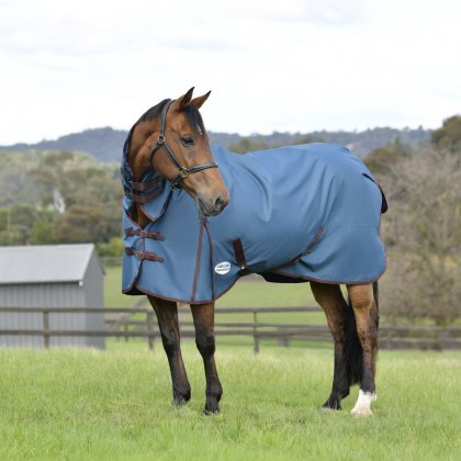 Weatherbeeta Comfitec Classic Combo Heavy Turnout Rug Dark Blue