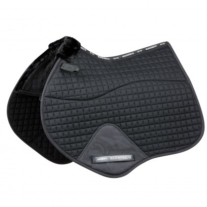 Weatherbeeta Prime Comfy Fleece Jump Shaped Saddle Pad Black