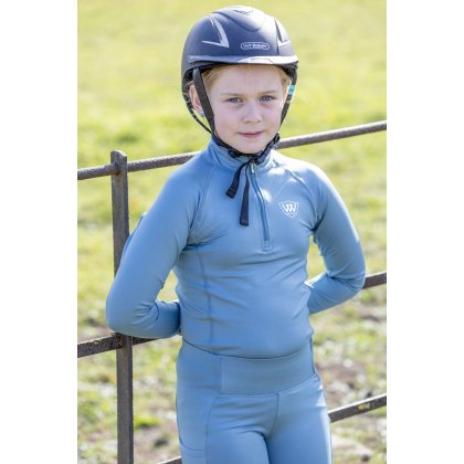 Woof Wear Young Rider Tech Shirt Mineral Blue