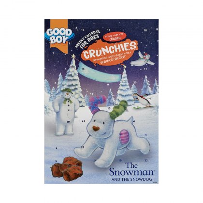 Good Boy The Snowman and Snowdog Crunchies Dog Advent Calendar