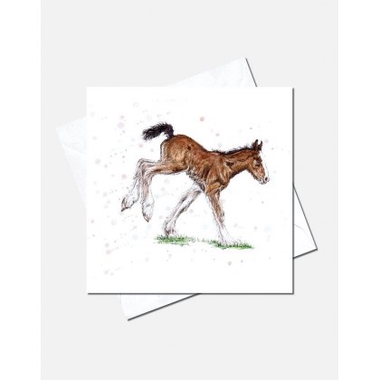 Eleanor Tomlinson Foaling Around Greeting Card