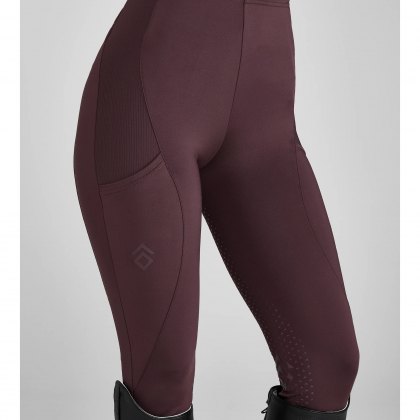 Aztec Diamond Ladies Core Leggings Deep Mauve