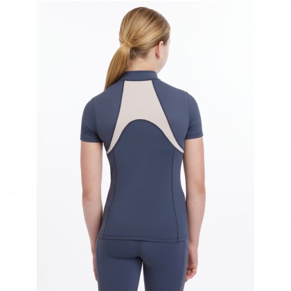 LeMiuex Young Rider Short Sleeve Mia Mesh Baselayer Dusk Blue