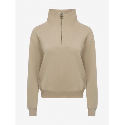 LeMieux Keira Quarter Neck Sweat Almond