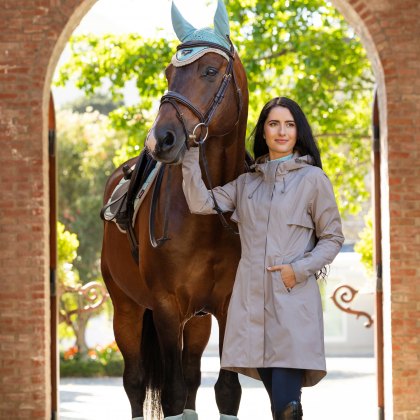 LeMieux Grace Long Rain Jacket Pecan