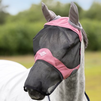 LeMieux Visor-Tek Full Fly Mask Peony