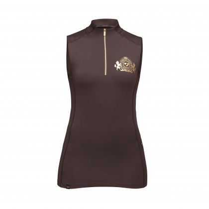 Aubrion Team Sleeveless Baselayer Umber