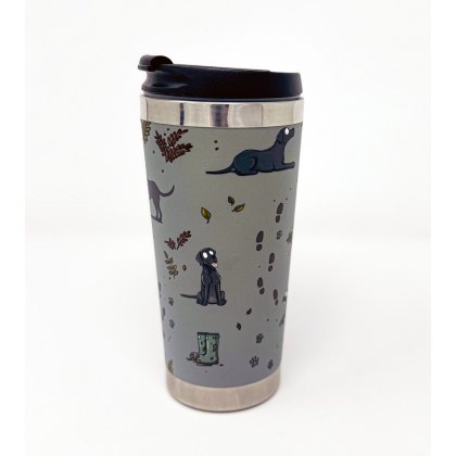 Emily Cole Labrador Pattern Travel Mug