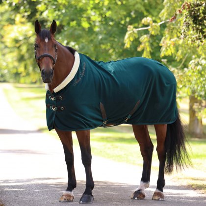 Shires Deluxe Fleece Rug Green