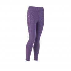 Aubrion Non Stop Riding Tights Young Rider Purple