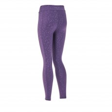 Aubrion Non Stop Riding Tights Young Rider Purple