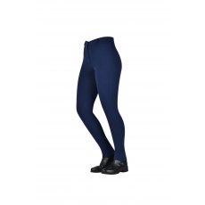 Saxon Warm Up Zip Front Ladies Jodhpurs Navy