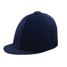 Equetech Junior Premium Velvet Hat Silk Navy