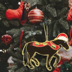 Equetech Christmas Decorations - Bay Horse