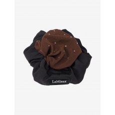 LeMieux Scrunchie With Crystal Hair Net Black  