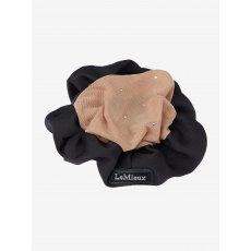 LeMieux Scrunchie With Crystal Hair Net Black  