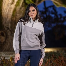 LeMieux Kali Quarter Zip Sweat Ash/Stone