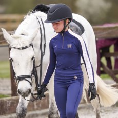 Aubrion Team Winter Long Sleeve Baselayer Young Rider Navy