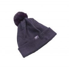 Aubrion Fleece Lined Bobble Hat Purple