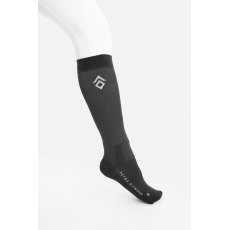 Aztec Diamond Under Boot Socks Black