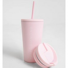 Aztec Diamond Travel Mug Pink