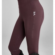 Aztec Diamond YR Full Seat Leggings Deep Mauve