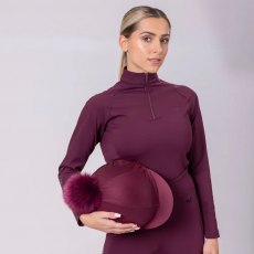 Aubrion Eltar Hat Silk Black Cherry